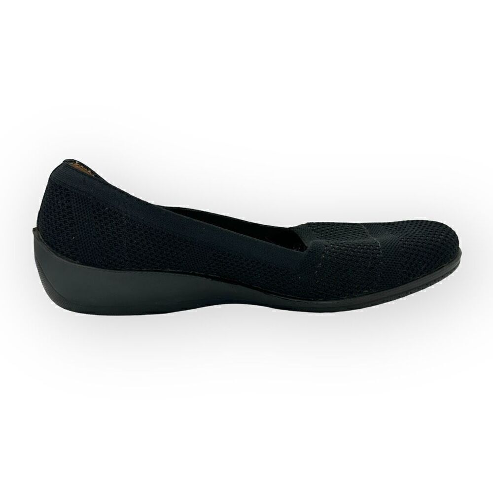 NWOT Lifestride Immy Wedge Flats Black Womens 8